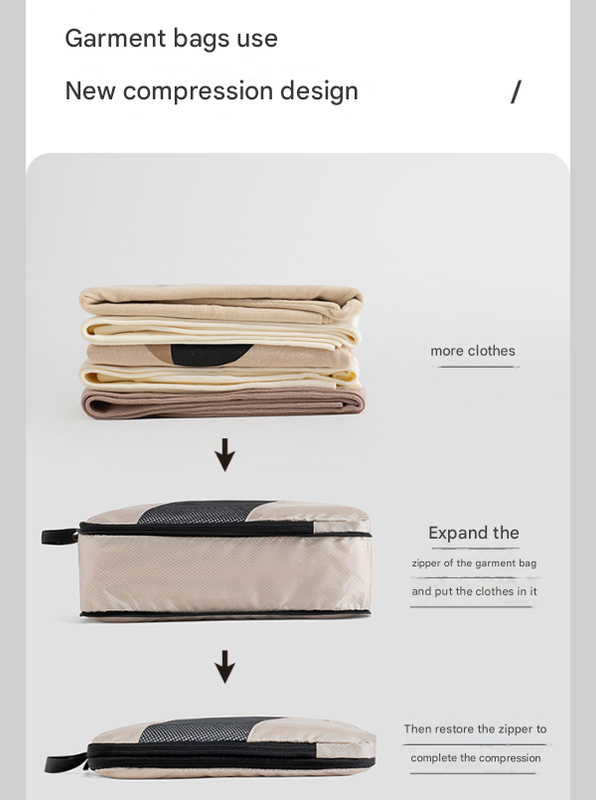Premium packing cubes packed inside a suitcase