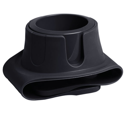 Jarrlot anti-spill silicone couch arm cup holder in black